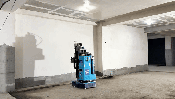 蔚建機器人 “尖兵” 集結，上海建工一建集團力推“內墻粉刷系列機器人”的規模化應用